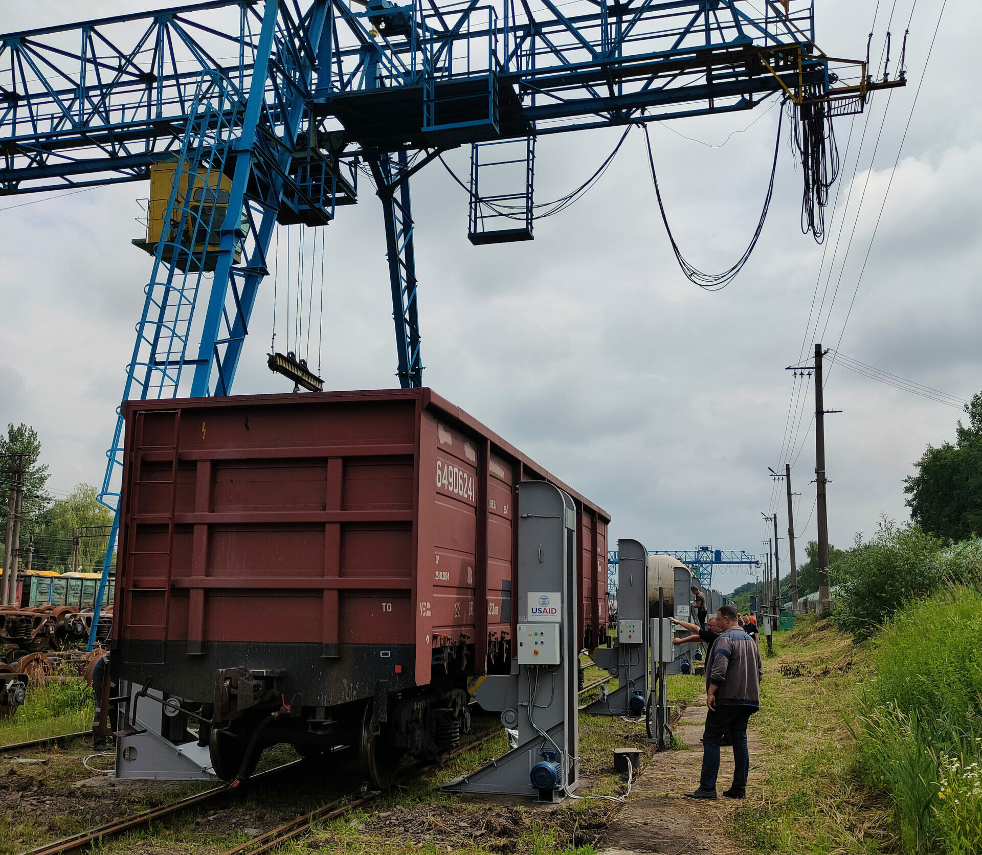 USAID improves the efficiency of rail cargo operations at the Railway Border Crossing Points