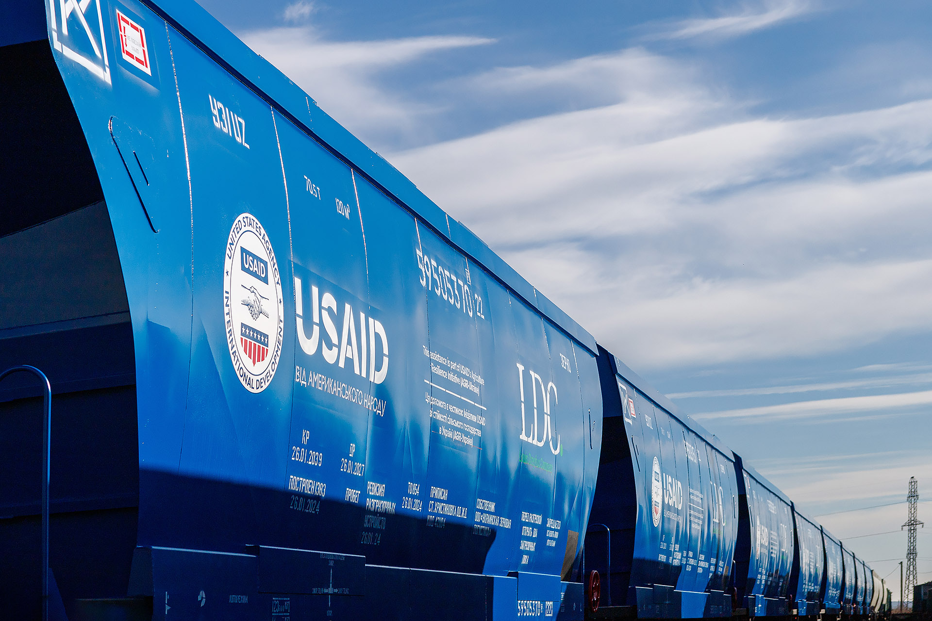 USAID Enhances Ukraine’s Agricultural Logistics with 300 Wagon Delivery 